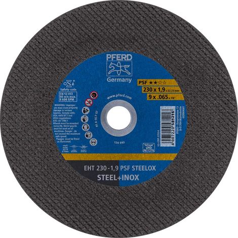 PFERD TOOLS PSF STEELOX 69198293 Disco di taglio dritto 230 mm 5 pz. Acciaio inox, Acciaio (1/5)