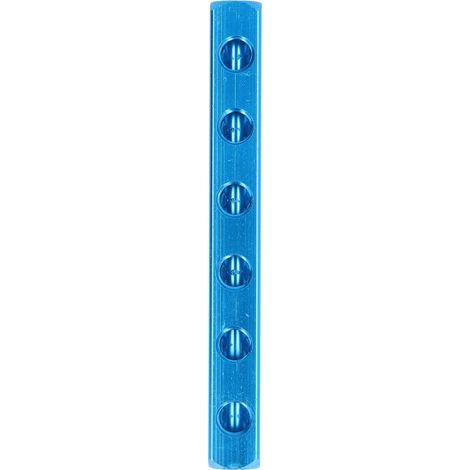 Collecteur pneumatique en aluminium AL-6, répartiteur d'air à 6 sorties pour équipements d'automatisation, bloc de distribution haute performance. (1/5)