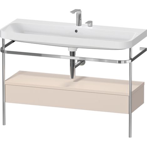 Set c-bonded Duravit Happy D.2 Plus con consola metálica y cajón,