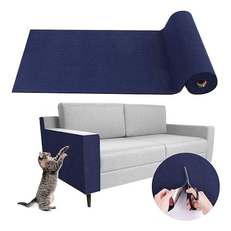 Scratching Mat for Cats Adhesive Scratching Mat for Sofa and Cat Scratching Mat (Light Grey, 40 x 200 cm) (1/5)