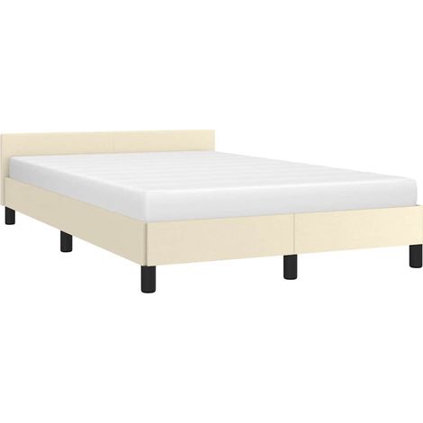 Giroletto con Testiera senza Materasso Crema 120x200 cm vidaXL (1/4)