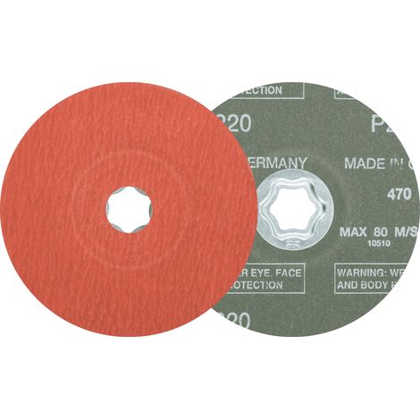 PFERD TOOLS COMBICLICK Korund Fiberscheibe Ø 125 mm A-COOL220 für Edelstahl 25 Stk