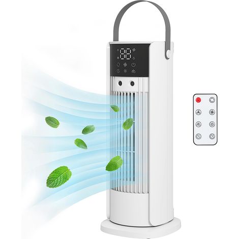 Ventilateur nébuliseur tour de table 40 cm avec fonction brumisateur, 3 vitesses, oscillation à 90° minuterie