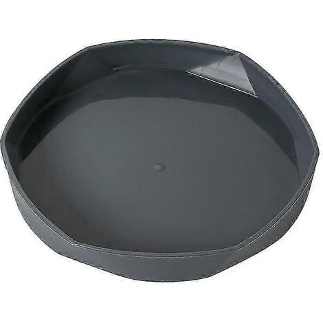 Soucoupe robuste et durable pour pots de fleurs, en plastique épais, multicolore, pour le jardin - Gris foncé (1/5)