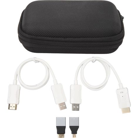 Adaptateur émetteur-récepteur HDMI sans fil pour miroir d'écran, diffusion multimedia sur TV projecteur, dongle extension blanc (1/5)
