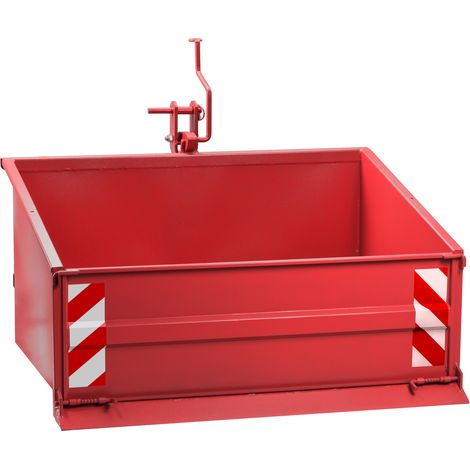 Traktor Heckcontainer Heckmulde Transportcontainer Mulde Container 120 cm rot (1/5)