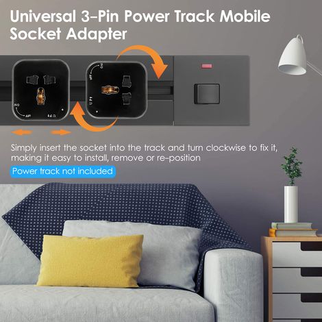 Prises de courant universelles à 3 broches, adaptateur Mobile électrique polyvalent (1/5)