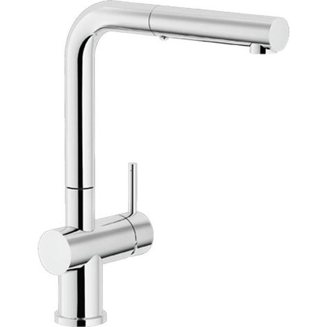 Miscelatore per lavello monocomando con doccetta estraibile Nobili serie Live LV00117/2CR Cromato - Ottone (1/3)