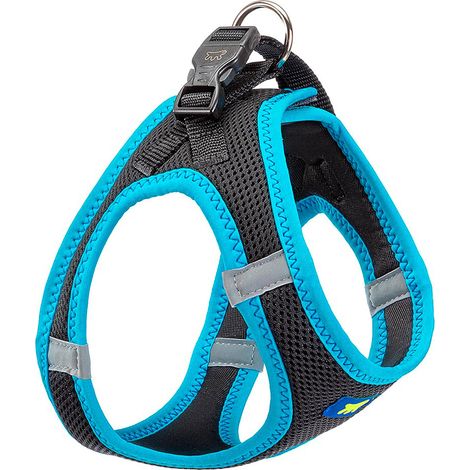 Ferplast KAORI P Harnais respirant pour chiens avec inserts réfléchissants. En différentes couleurs et tailles.. Variante M - Misure: A: 32-34 cm B: 44-48 cm - Bleu