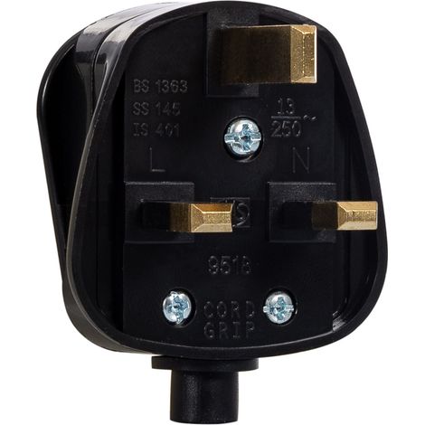Stecker Typ G (UK) Schwarz