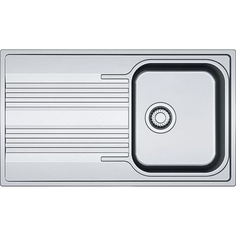 Franke Smart - Fregadero de acero inoxidable SRX 611-86, 86x50 cm 101.0395.016 (1/2)