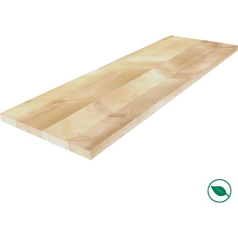 Forestea – Tablette bois sapin massif lamellé collé 1200 x 300 x 18 mm – Label PEFC 70% – Pour aménagement intérieur durable
