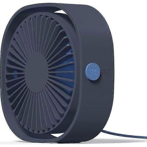 HONORNIC - Ventilateur de bureau USB bleu pour dortoir (1/3)