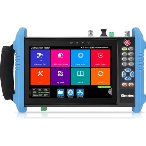 CCTV Tester 8K 32MP 4K 12MP IP Camera Testeur de Vidéosurveillance 7" IPS Tactile IPC-9800ADH Pro Supporte 8MP TVI/CVI/AHD/CVBS, Interface SFP 1CH, POE++ max 90W, Testeur de Câbles Réseau WiFi (1/5)