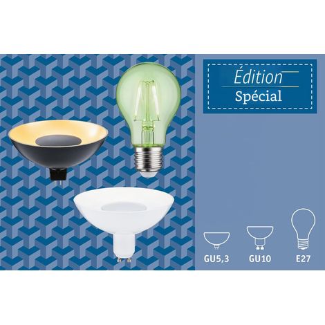 Lampe LED Standard 2,2 watts Ampoule Bleu Éclairage Verre Lumière 100000 K E27 (1/5)