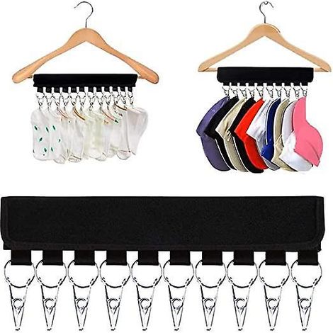 10 Porte-casquettes De Baseball En Acier Inoxydable Convient Pour Les Armoires Chapeaux Charpes Chaussettes Cravates Rangement Sur Les Portes Voya (1/5)