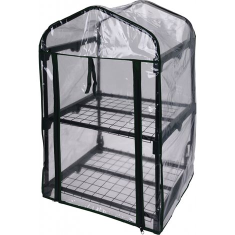 PROGARDEN invernadero 2 pisos 50x45x80 cm , Invernadero 50 x 45 x 80 cmIdeal para cultivar varios vegetales, este invernadero encontrará su lugar en su terrazaGracias a la