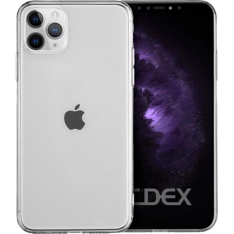 Schutzhülle für Apple iPhone 11 Pro, Rückseite aus robustem Silikon, farblos (1/5)