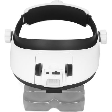 Loupe Frontale Rechargeable avec LED, 5 Verres de Rechange, Lunettes de Lecture et Réparation (1/5)