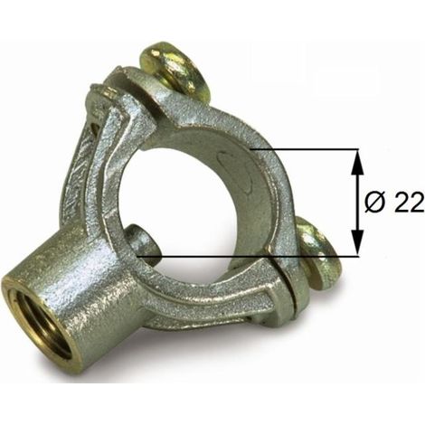 Morsetto Nichelato Viti Acciaio Inox Ø 22mm (1/2)
