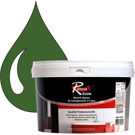 Peinture Résine 0.5L - Multisupport RAL 6025 - Vert fougère - Brillant - Étanche (1/4)