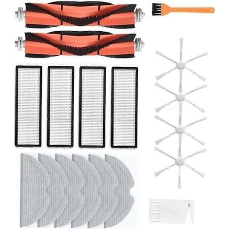 Pour XiaoMi robot aspirateur laveur 2C STYTJ03ZHM aspirateur robot brosse principale et latérale filtre HEPA chiffon de lavage pièces (1/5)