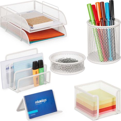 Juego de organizacion de escritorio de 7 piezas
