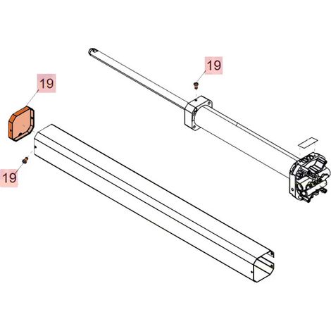 Carter-Zubehör für Stellmotor 402 422 Ersatzteil FAAC 63003304 (1/3)