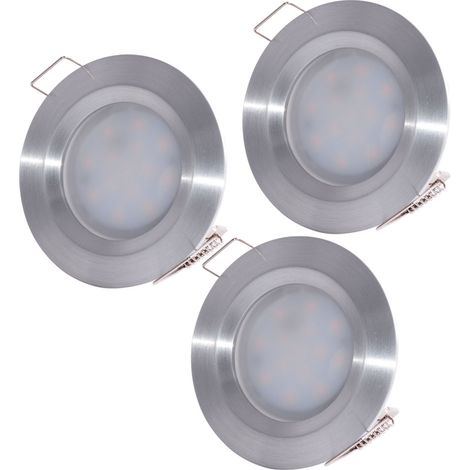 Paulmann Lampada a LED da incasso per bagno Kit da 3 18 W Alluminio (spazzolato) (1/5)