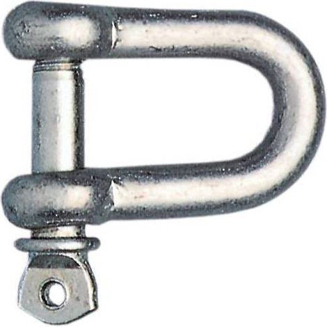 cf 2 pz grillo dritto U acciaio zincato chiusura a scatto morsetto per funi 6 mm
