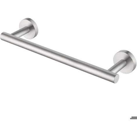 Porte-Serviettes - Barre Murale 30 cm - Acier Inoxydable SUS304 Finition Brossée - Salle De Bain Cuisine Balcon - 1 Pièce (1/5)