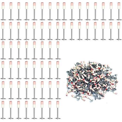 200 Pieces Manual Concrete Nail Gun, 7.3 mm Mini Nail Gun, Concrete Nailer, Steel Round Nails, The Perfect Tool for Manual Nail Gun, for All Your Fastening Projects