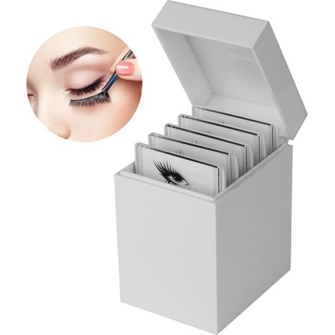 5-stöckige Aufbewahrungsbox für Wimpernverlängerungen, Make-up-Organizer und Präsentationsfläche für künstliche Wimpern (1/5)