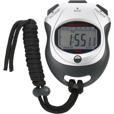 Chronomètre Numérique Étanche, Minuterie LCD Portable, Compteur De Sport avec Sangle for La Natation, La Course À Pied, L'entraînement De Football (1/5)