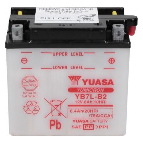 BATTERIA YUASA YB7L-B2 12V 8 Ah