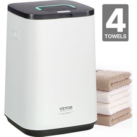 Sèche Serviettes 20 L, Chauffe Serviettes avec Écran LED et Voyant Lumineux en U, Seau Chauffe Serviettes Intelligent avec Minuterie Réglable, pour Couvertures Peignoirs Pyjama, Spa Massage (1/5)
