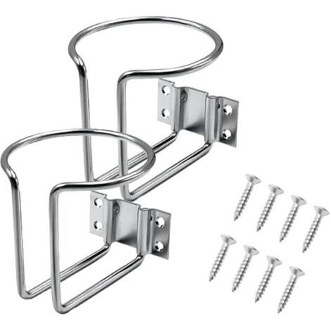 2 Pièces Anneau De Bateau Porte-Gobelet, Porte-Gobelet De Voiture avec Vis, Anneau en Acier Inoxydable Porte-Gobelet, Porte-Gobelet Universel, pour Marine Yacht Camion RV Voiture Remorque Matér (1/4)