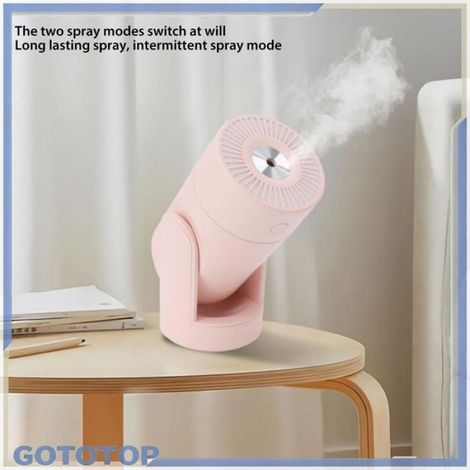 humidificateur de bureau Mini humidificateur Portable USB rotatif automatique, Super electromenager humidificateur Rose (1/5)