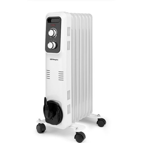 Orbegozo 18024 calefactor eléctrico Interior Negro, Blanco 1500 W Radiador de aceite eléctrico (1/5)