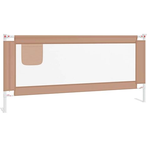 Sponda Letto di Sicurezza per Bambini Talpa 200x25cm in Tessuto vidaXL