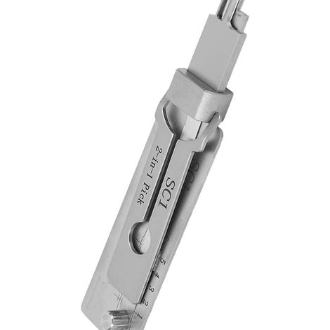 Clé décodeur 2 en 1 en acier inoxydable - Crochet de ramassage de clé pour réparation et entretien (1/5)