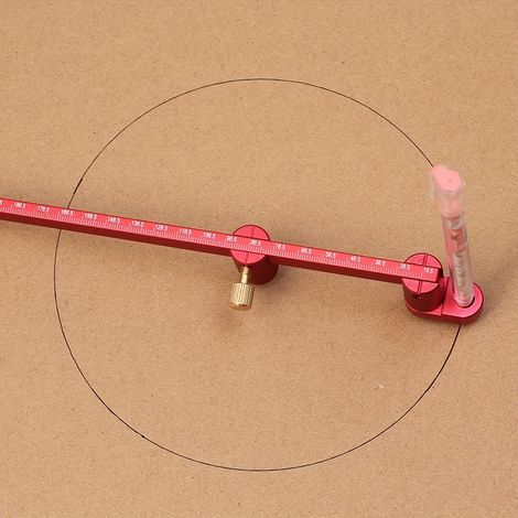 Règle de Traçage Circulaire 300mm – Compas de Menuiserie, Centreur, Règle à Cercle – Outil de Mesure et de Traçage (1/5)