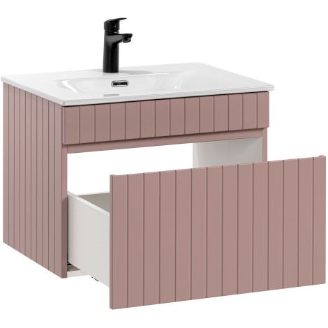 Meuble vasque à encastrer - 60 cm - Emblematic Rose - Livraison gratuite
