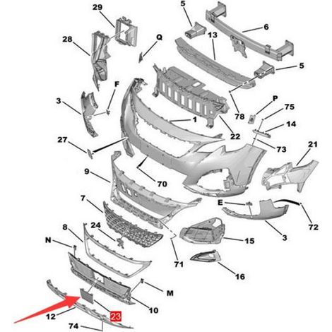 Plaque De Recouvrement Boîtier Commande Electrique - Pour Peugeot 3008 4008 5008 - ABS - Référence OE 98178381XT 1927251XT - 1 Pièce (1/5)