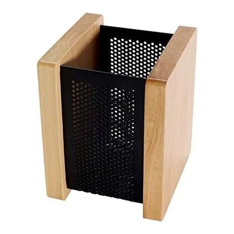 YMYNY Retro-Stiftehalter aus Holz für den Schreibtisch, multifunktionale Aufbewahrungsbox aus Holz, Stiftehalter für Büro und Schule (1/4)