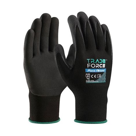 TradeForce   Gants de precision Enduit Noir Taille 10   XL (1/2)