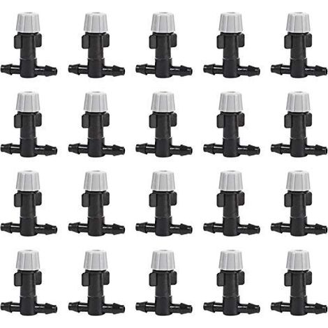 Ej.Life 20Pcs Kunststoff Nebel Misting Düse Sprinkler Tee Gelenke Für Nebel Bewässerung Pflanze Blume Kühlung Haus Garten Bewässerung (1/4)