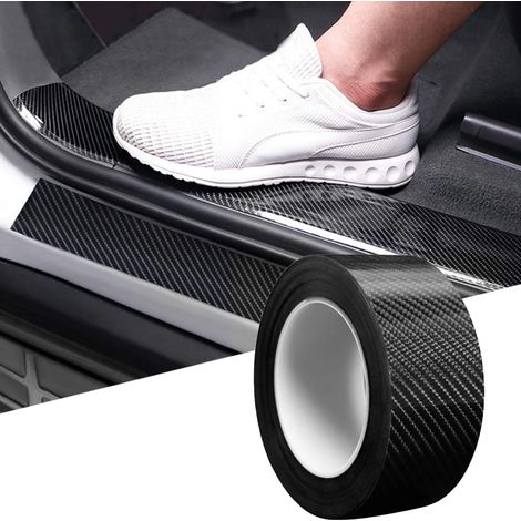 (3 m x 3 cm) Ruban adhésif de protection de seuil de porte en fibre de carbone pour Renault Duster 2021,Clio,Megane,Logan,Laguna,Sandero et Scenic (1/3)
