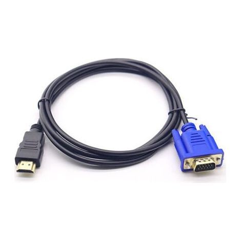 Cable et adaptateur pour vidéosurveillance Cable de conversion HDMI vers VGA 1080P Cable HDMI vers VGA Adaptateur 1,8 m (sans puce) (1/3)