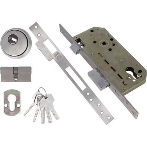 AMIG  Serrure encastrée  200  50/85  Acier inoxydable AISI 304  Mat (1/5)